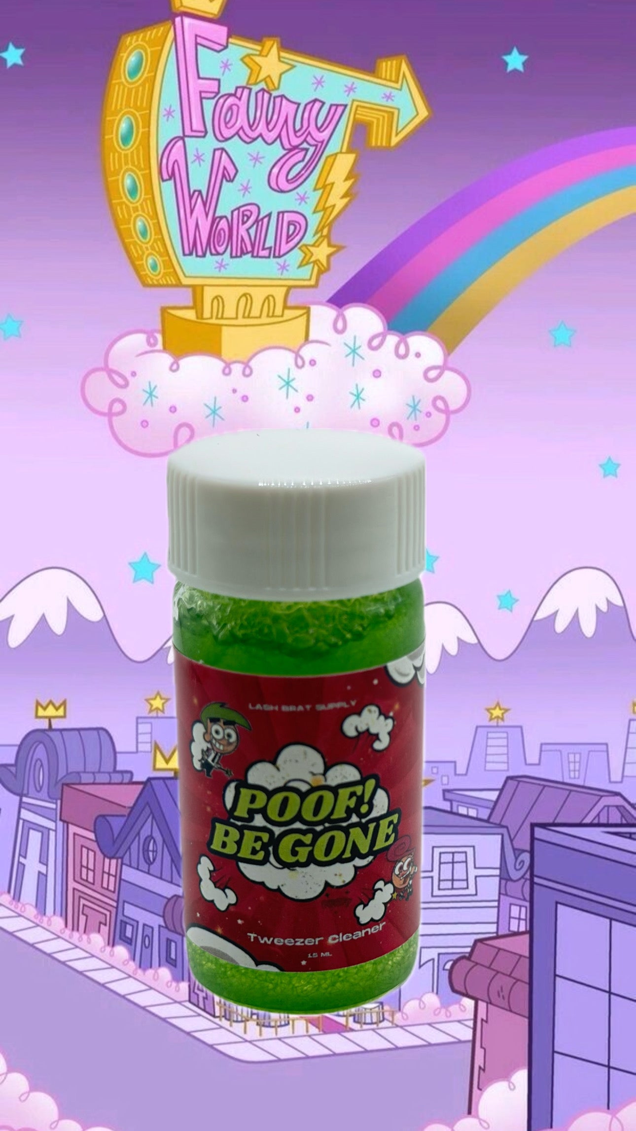 POOF! BE GONE Tweezer Cleaner