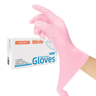 Pink Disposable Gloves